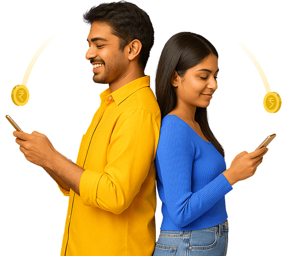 Person Sending Money Illustration